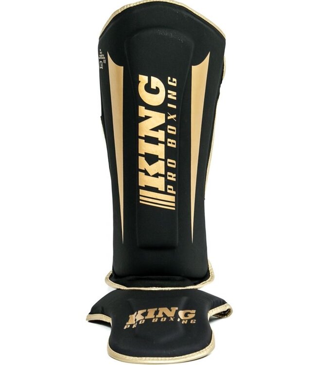 King Pro Boxing Schienbeinschützer KPB SG REVO 6 Schwarz Gold