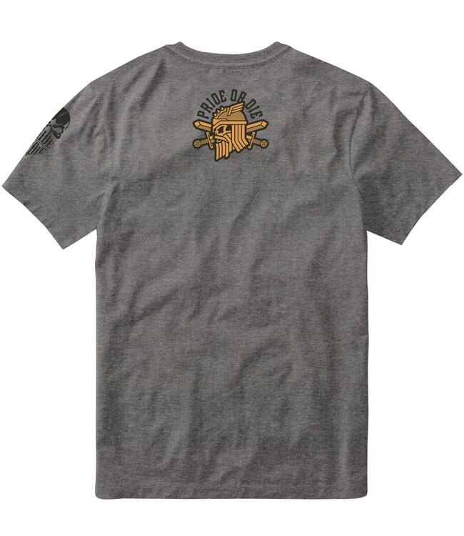PRIDEorDie T-Shirt BARBARIANS Grey