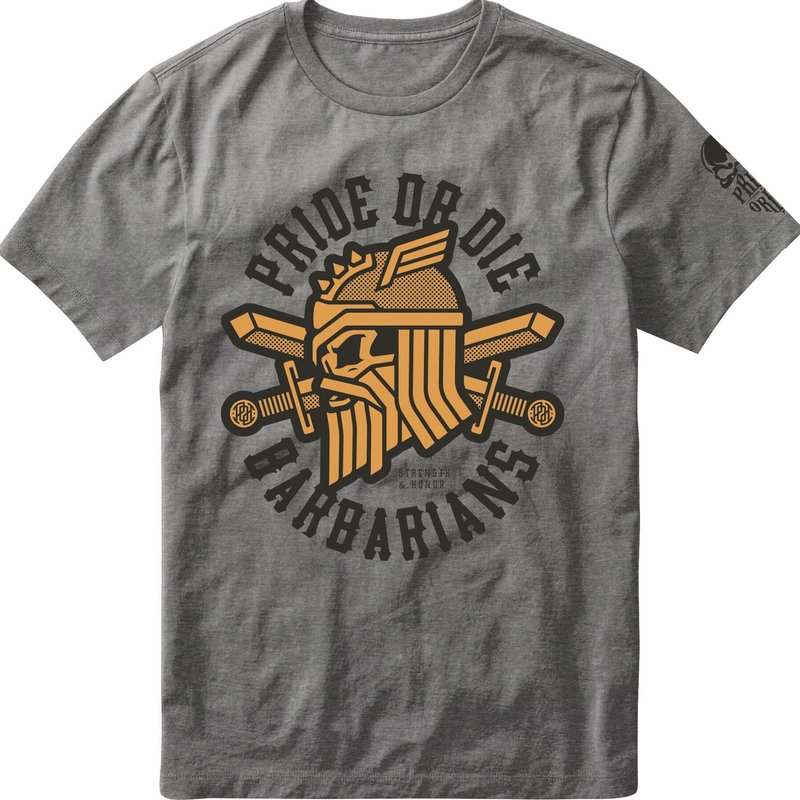 Pride or Die PRIDEorDie T-Shirt BARBARIANS Grau