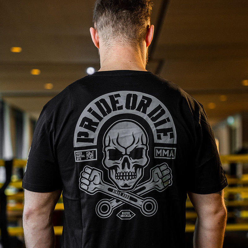 Pride or Die PRIDE or Die T-Shirt BUSTED KNUCKLES Black