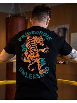Pride or Die PRIDEorDie T-Shirt TIGER UNLEASHED V.2 Zwart