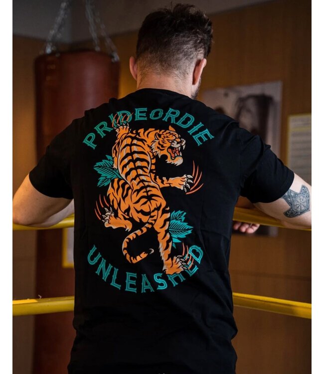 Pride or Die PRIDEorDie T-Shirt TIGER UNLEASHED V.2 Zwart
