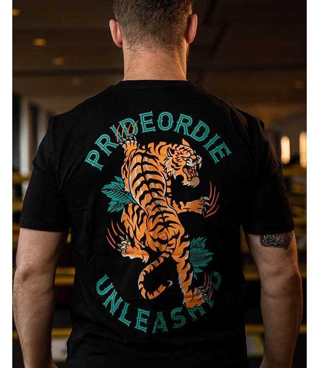 PRIDEorDie T-Shirt TIGER UNLEASHED V.2 Schwarz
