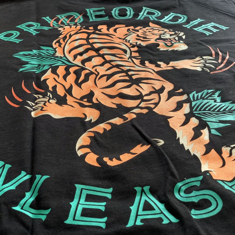 Pride or Die PRIDEorDie T-Shirt TIGER UNLEASHED V.2 Schwarz