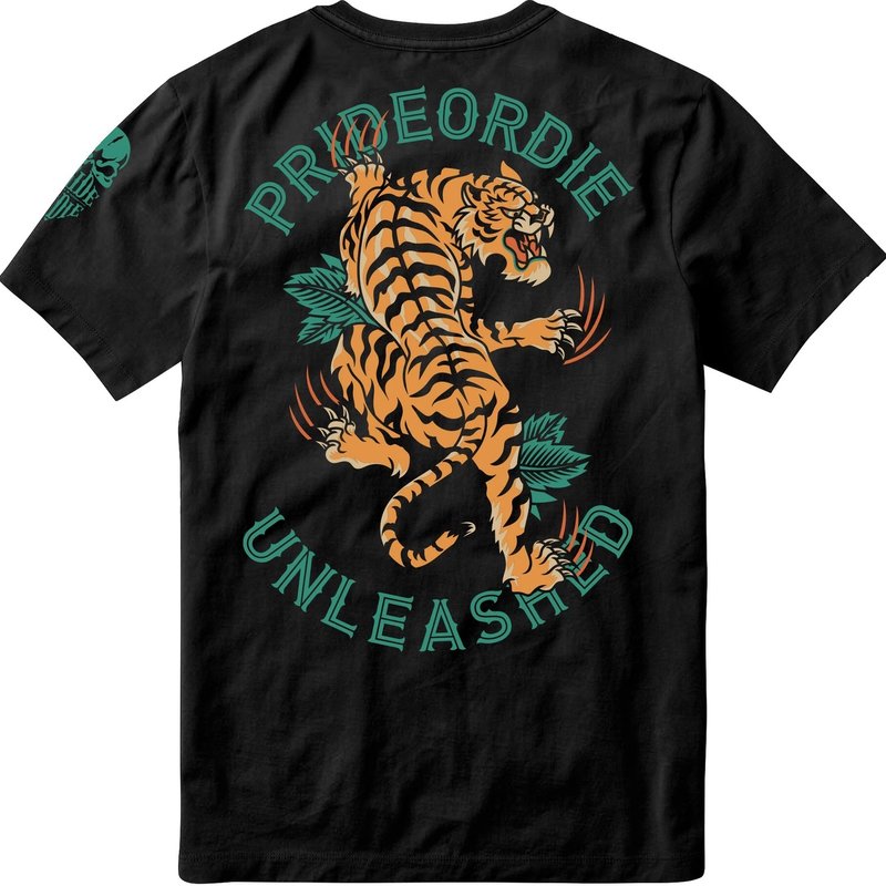 Pride or Die PRIDEorDie T-Shirt TIGER UNLEASHED V.2 Schwarz