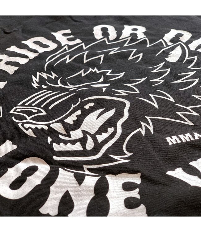 PRIDE or Die T-Shirt LONE WOLF Zwart