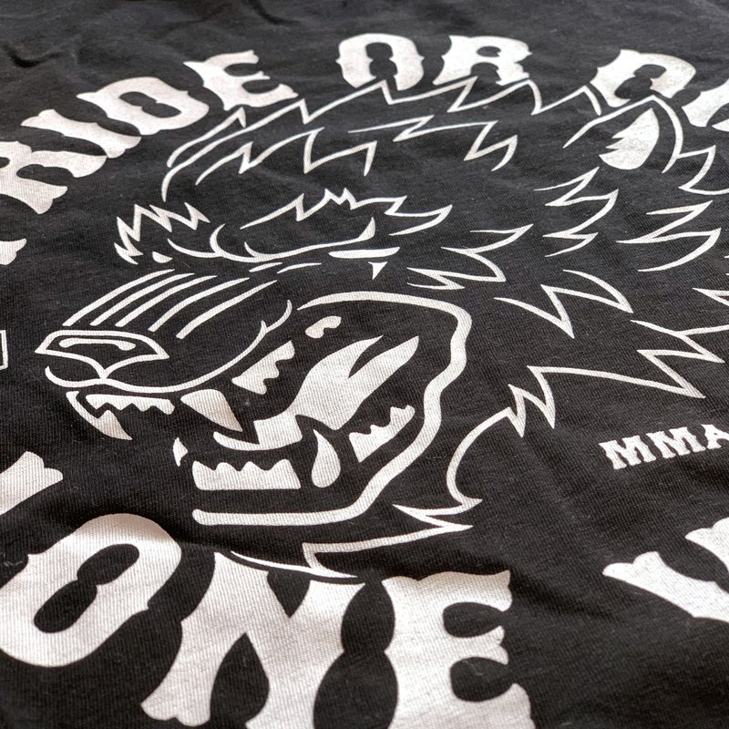 Pride or Die PRIDE or Die T-Shirt LONE WOLF Black