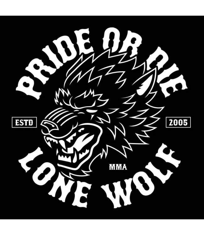 PRIDE or Die T-Shirt LONE WOLF Zwart