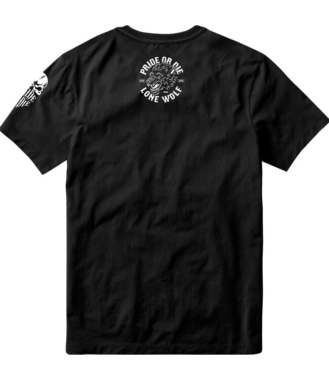 Pride or Die PRIDE or Die T-Shirt LONE WOLF Zwart
