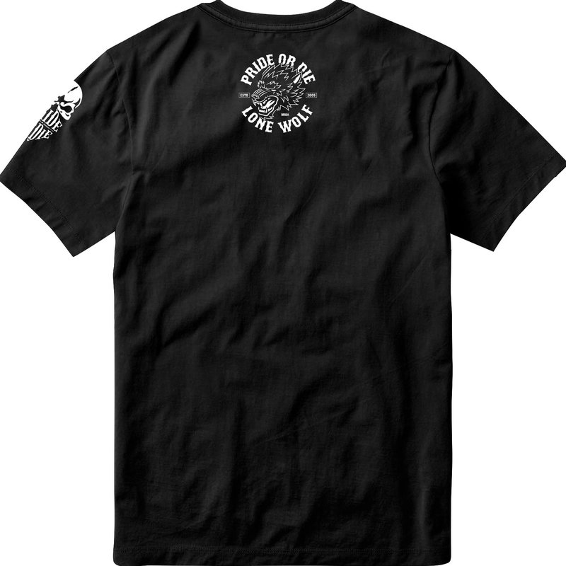 Pride or Die PRIDE or Die T-Shirt LONE WOLF Black