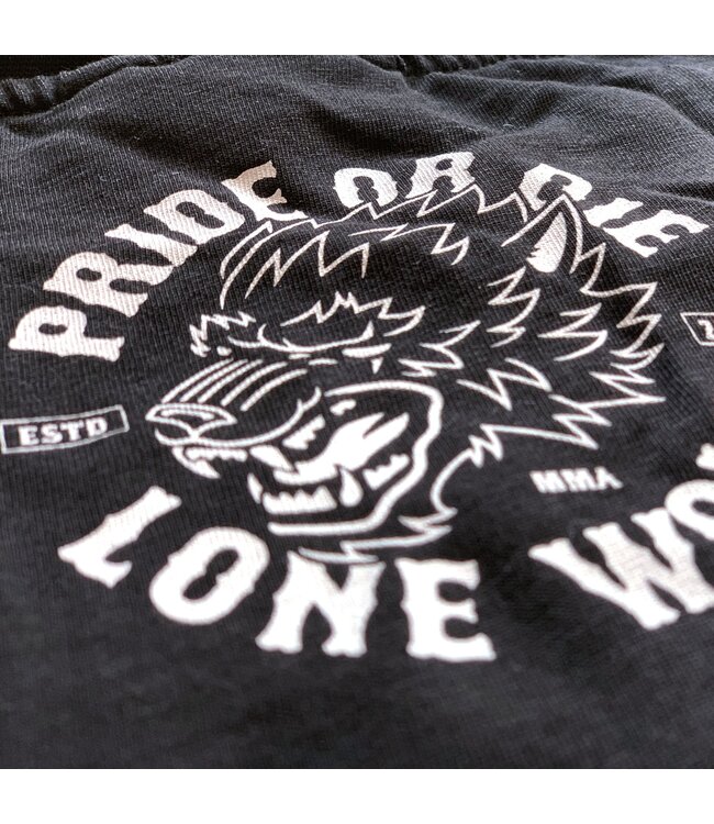 PRIDE or Die T-Shirt LONE WOLF Zwart