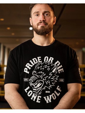 Pride or Die PRIDE or Die T-Shirt LONE WOLF Black