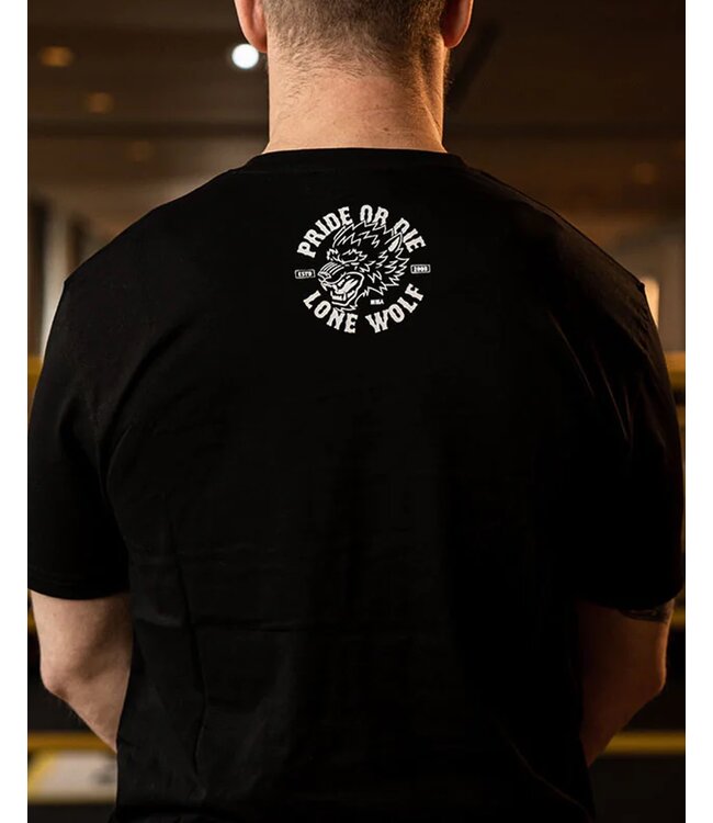 PRIDE or Die T-Shirt LONE WOLF Zwart