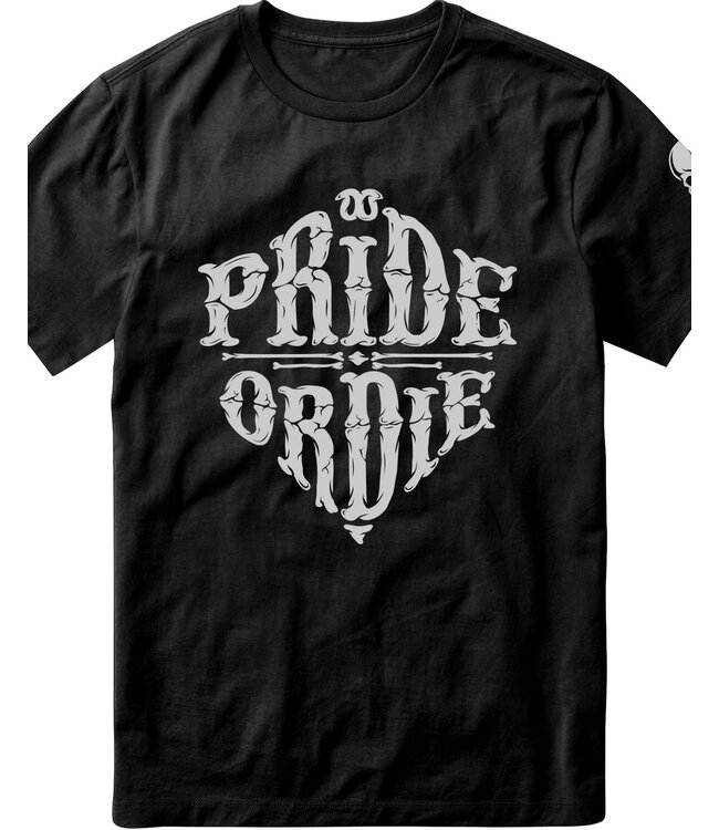 PRIDE or Die T-Shirt Bones Black