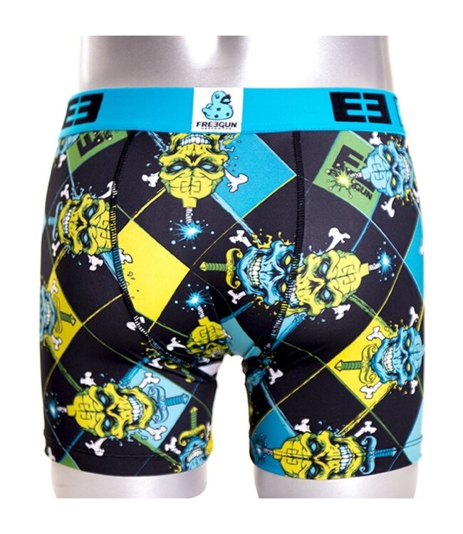 FreeGun FreeGun Polyester Boxershorts Underwear Skull Zwart Groen