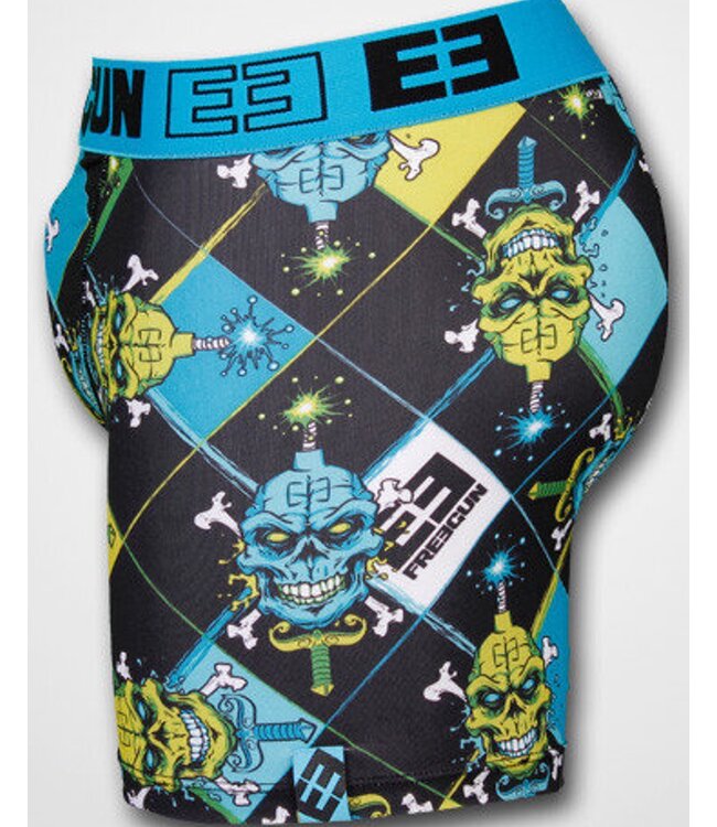 FreeGun Underwear Polyester Boxershorts Skull Black Green