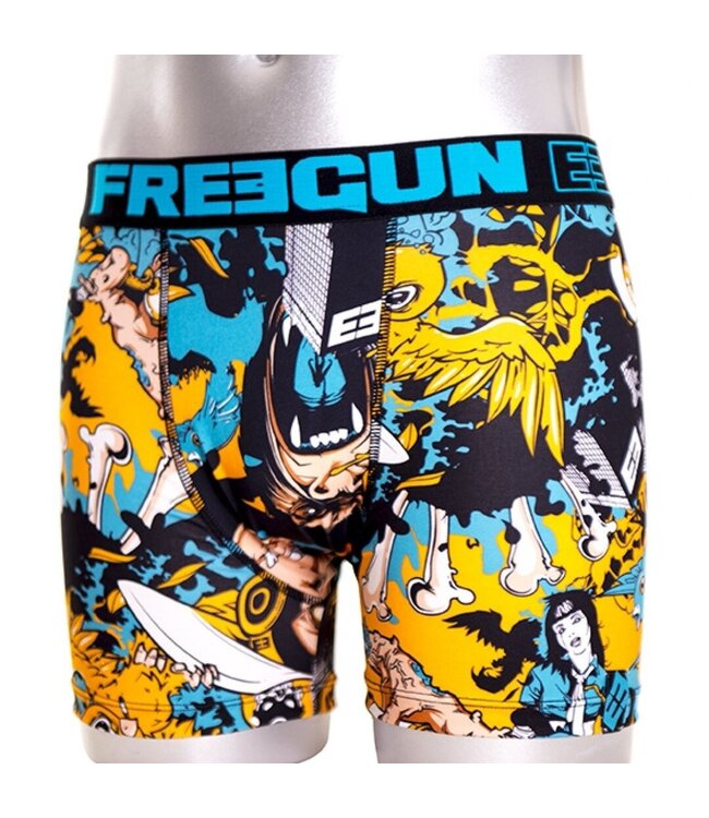 FreeGun FreeGun Underwear Polyester Boxershorts King Kong Schwarz Blau