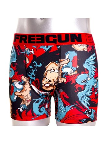 FreeGun FreeGun Polyester Boxershorts Underwear King Kong Rood Zwart