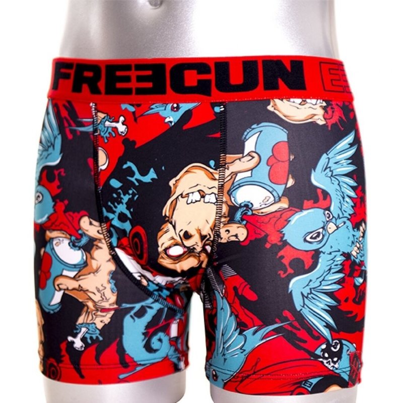 FreeGun FreeGun Polyester Boxershorts Underwear King Kong Rood Zwart