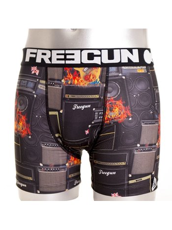 FreeGun FreeGun Underwear Polyester Boxershorts Rock Black