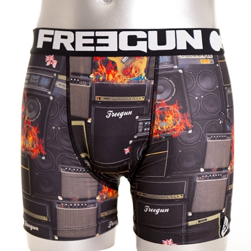 FreeGun Underwear Polyester Boxershorts Rock Black - FIGHTWEAR SHOP EUROPE