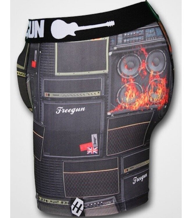 FreeGun Polyester Boxershorts Underwear Rock Zwart