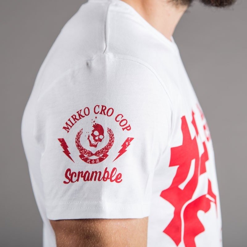 Scramble SCRAMBLE X Crocop X ART JUNKIE TOKYO T-Shirt White