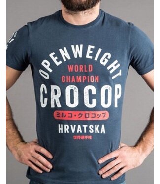 Scramble SCRAMBLE X Crocop Open Weight T Shirt Blue