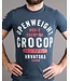 SCRAMBLE X Crocop Open Weight T-Shirt Blau