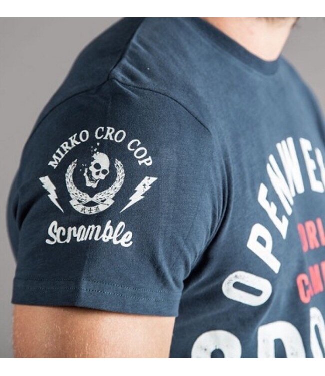 Scramble SCRAMBLE X Crocop Open Weight T-Shirt Blau