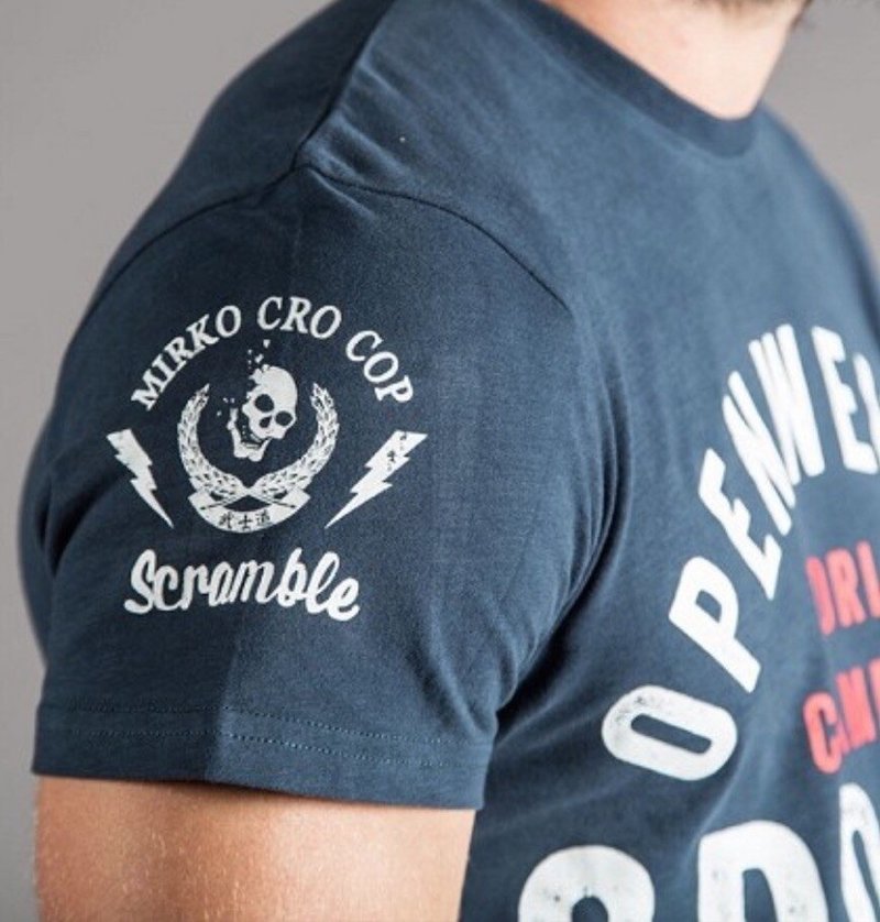 Scramble SCRAMBLE X Crocop Open Weight T-Shirt Blau