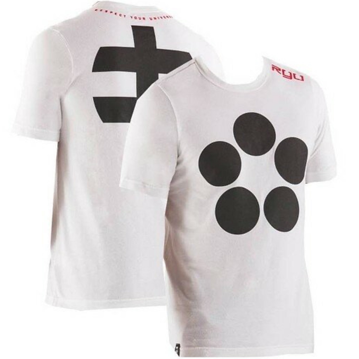 RYU Icon Performance T-Shirts Weiß - Fightwear Shop - Deutschland