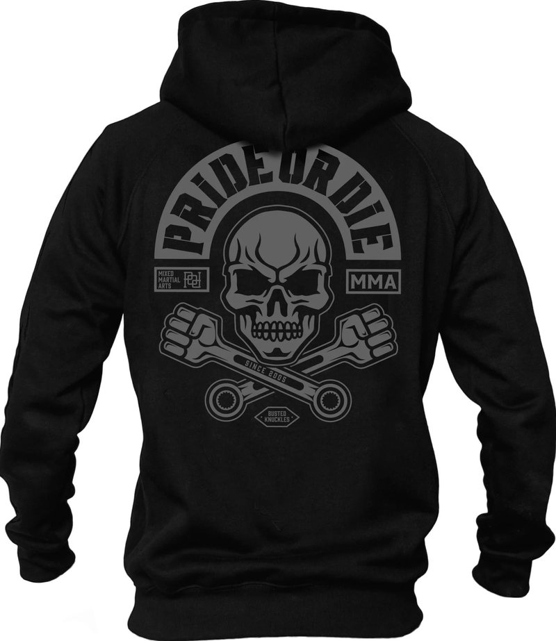 Pride or Die PRIDE or Die Hoodie Pullover Busted Knuckles Schwarz