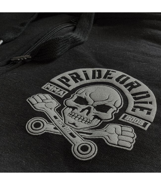 PRIDE or Die Hoodie Pullover Busted Knuckles Schwarz