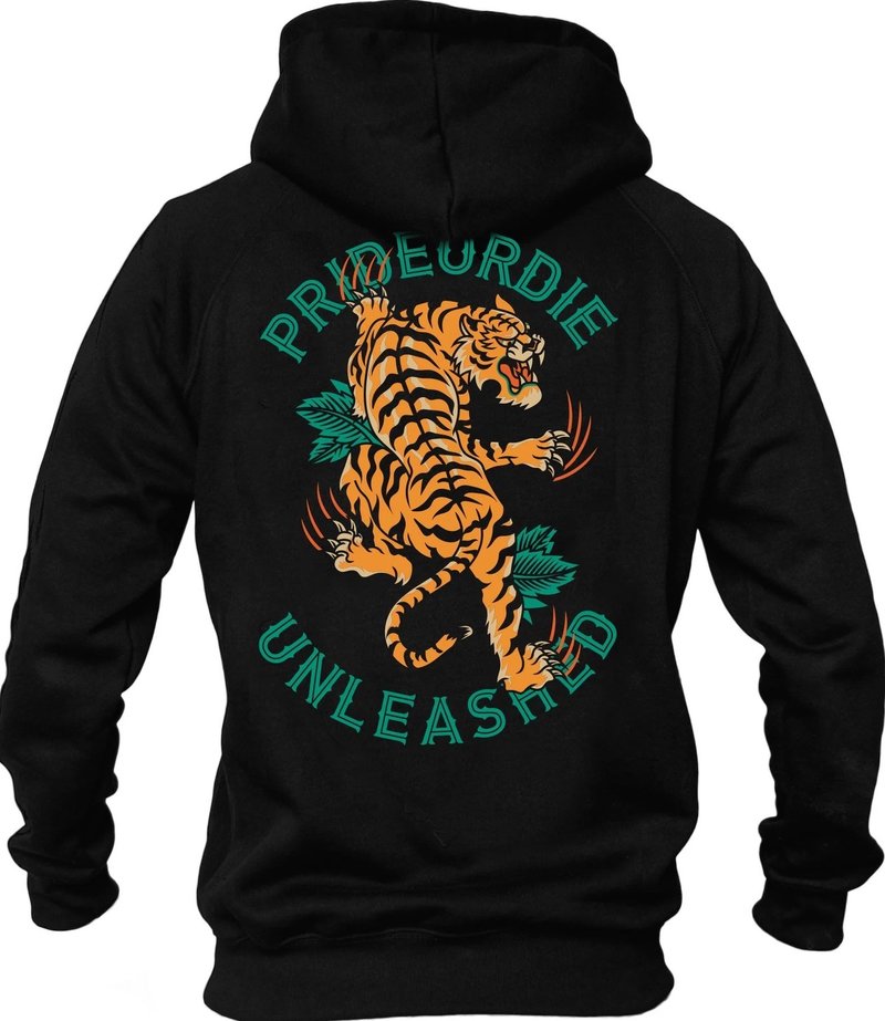 Pride or Die PRIDE oder Die Hoodie-Pullover Unleashed Tiger Black