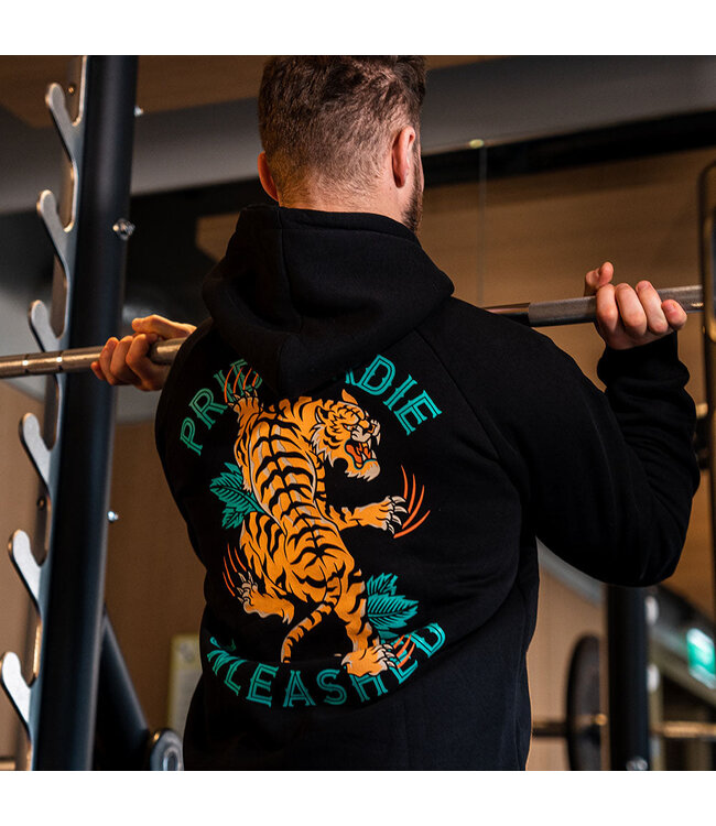 PRIDE or Die Hoodie Sweater Tiger Unleashed Zwart
