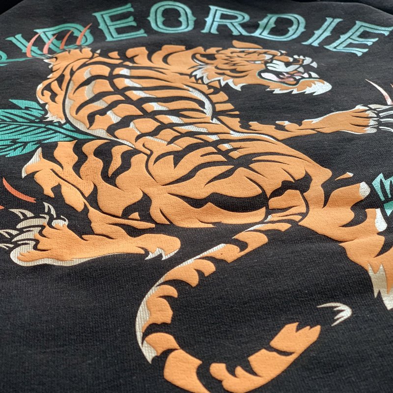 Pride or Die PRiDE or DiE Hoodie Sweater Tiger Unleashed Black