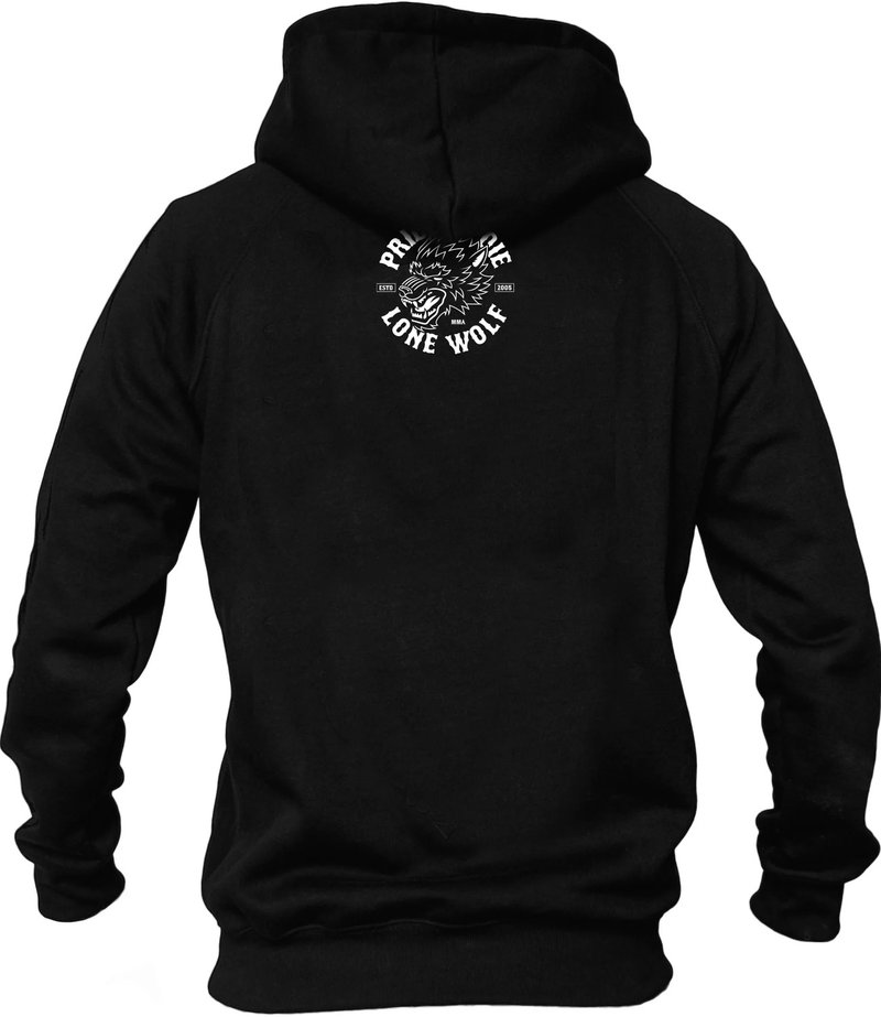 Pride or Die PriDEorDiE Hoodie Pullover Lone Wolf Schwarz