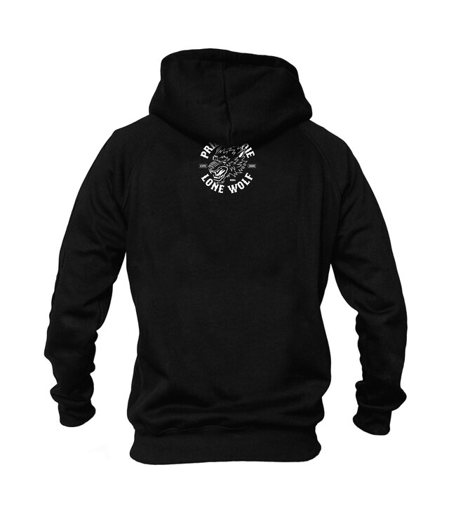 PRiDEorDiE Hoodie Sweater Lone Wolf Zwart