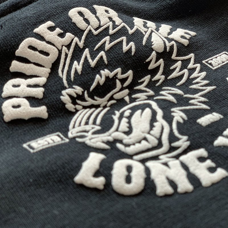 Pride or Die PRiDEorDiE Hoodie Sweater Lone Wolf Zwart