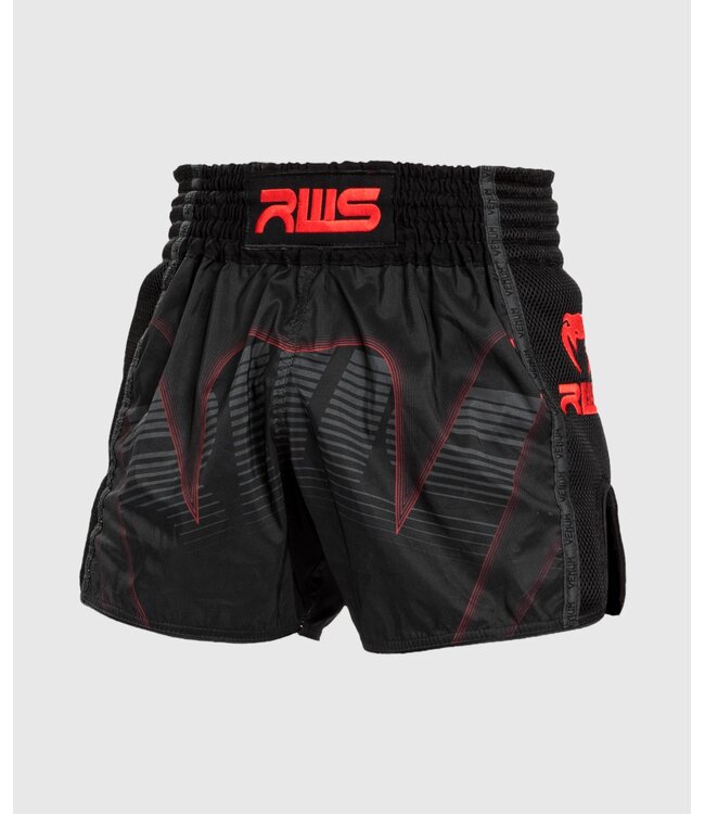 Venum RWS x Venum Muay Thai Kickboxhose Schwarz Rot