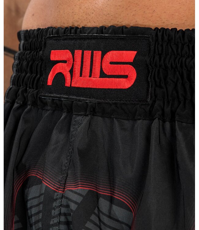 Venum RWS x Venum Muay Thai Kickboxhose Schwarz Rot