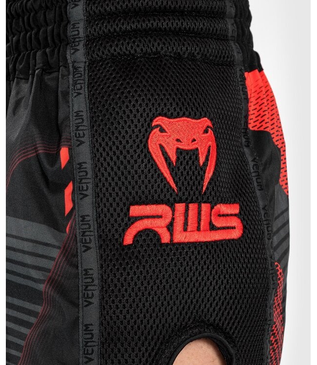 Venum RWS x Venum Muay Thai Kickboxhose Schwarz Rot