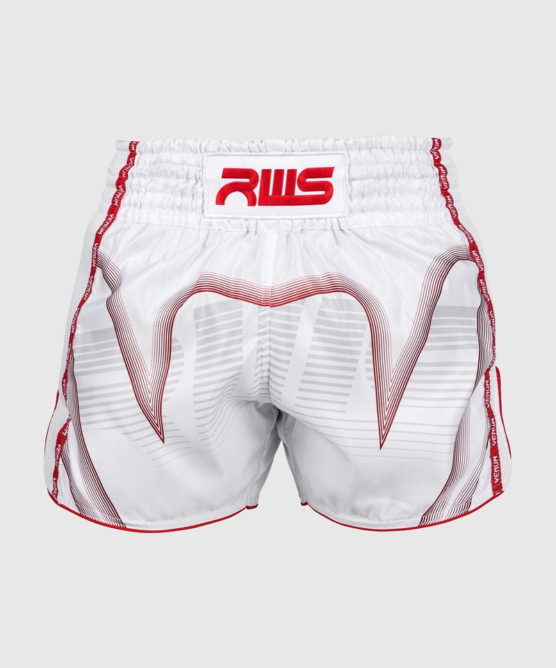 Venum RWS x Venum Muay Thai Kickboxing Short White Red