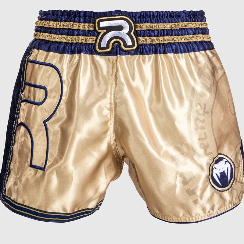 Muay Thai Short de boxe Thaïlande Short de kickboxing MMA Boxe Sport  Entraînement Gym, Muay Thai Gold, M-L : : Mode