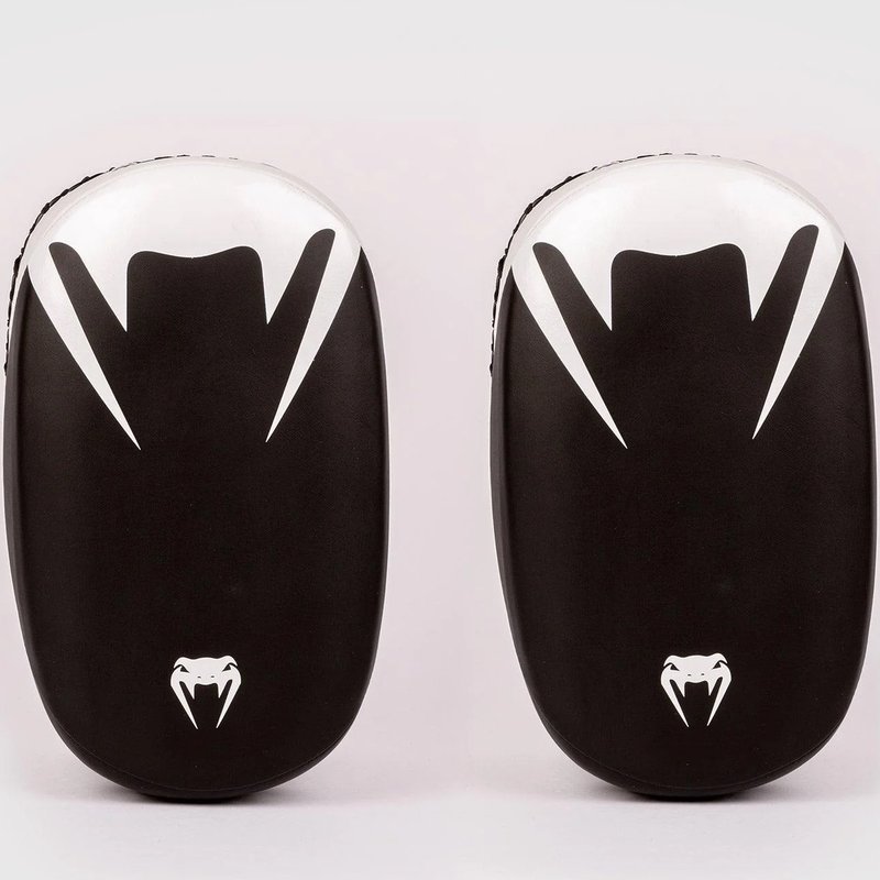 Venum Venum Light Kick Pads 2.0 Skintex Leather Black White - per pair