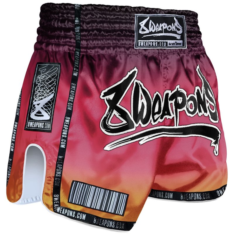 8 Weapons 8 WEAPONS Muay Thai Shorts Vivo Sunsphere Rot