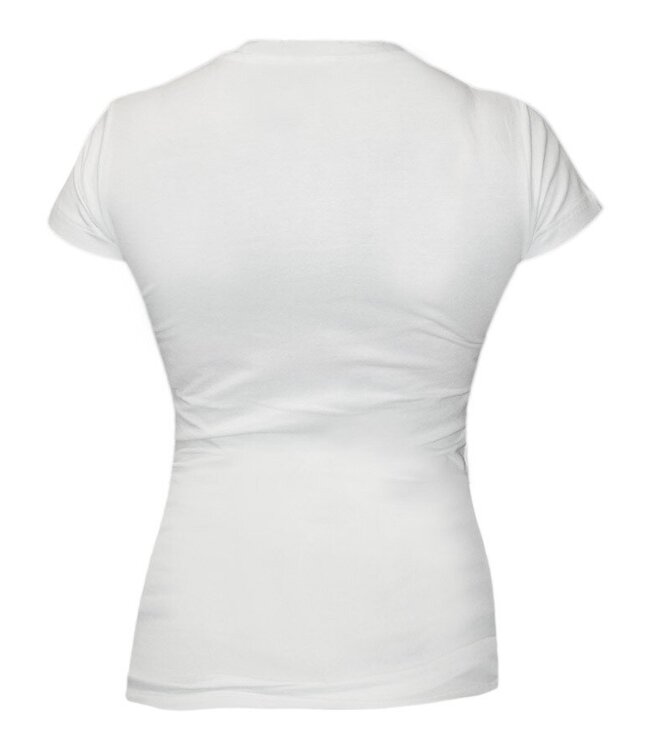 Bad Girl Dames T-shirt met Wit Roze