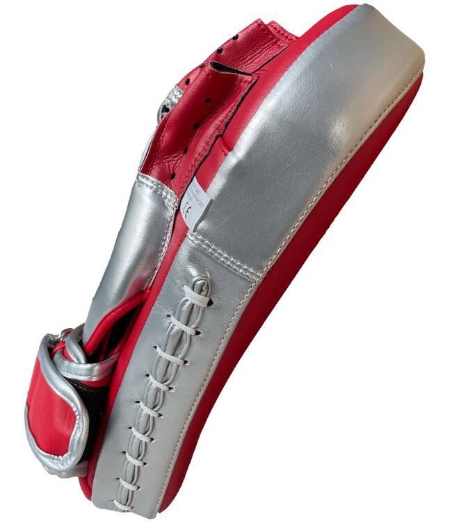 PunchR™ Long Curved Pro Style Focus Mitts Rot Silber