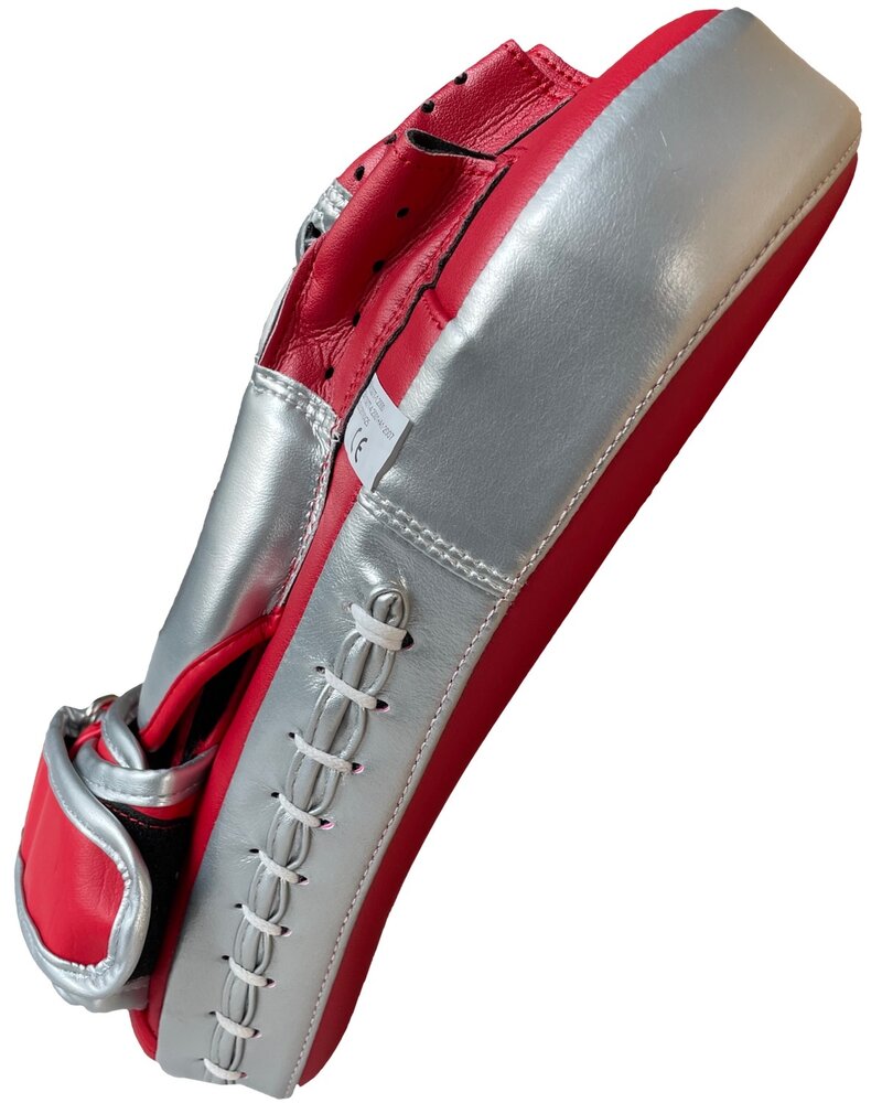 PunchR™  PunchR™ Long Curved Pro Style Focus Mitts Red Silver